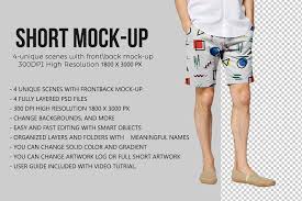 Download 40 Shorts Mockup Psd Templates For Men Women Texty Cafe PSD Mockup Templates