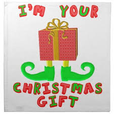 Christmas is almost here, so make sure everyone on your list is covered. I 39 M Your Christmas Gift Cloth Napkin Merry Christmas Diy Xmas Present Gift Idea Family Holidays Christmas Napkins Merry Christmas Diy Family Gifts