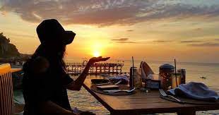 sunset dinner at kisik ayana resort and spa bali sunset vacation resort