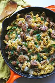 The Best Things To Cook In A Cast Iron Skillet Skillet Pasta Stuffed Peppers Chicken Sausage Pasta
