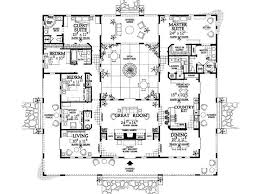 Amazing Floor Plan Love The Huge Porch And Square Footprint Courtyard House Plans Mediterranean House Plans Mediterranean Style House Plans
