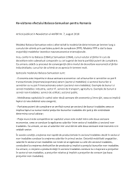 Daca te intereseaza cursului valutar la noi il gasesti si este gratuit. Pdf Re Vizitarea Efectului Balassa Samuelson Pentru Romania