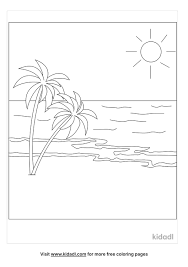 Adult antistress coloring page with tropical plants and flowers. Tropical Beach Coloring Pages Free Beach Coloring Pages Kidadl