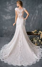 Kenneth Winston 1783 Stunning Fitted Lace Gown With High Illusion And Lace Neckline And Back Kenneth Winston Wedding Dresses Wedding Dresses Bridal Gowns