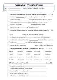 Et voici notre nouveau lapbook sur l'imparfait de l'indicatif. Evaluation Cm Conjugaison L Imparfait Bout De Gomme Exercices Imparfait Exercices Conjugaison Conjugaison Cm2