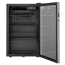 Their sleek carbon steel design easily supports the size and weight of any compact fridge that's 3.6 cubic feet or smaller. Haier America Compact Refrigerator Stainless Steel Hebf100bxs Rona