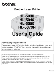 Beschikbaar voor windows, mac, linux en mobiel. Brother Hl 5030 User Manual Pdf Download Manualslib