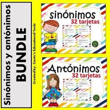 Sinonimos Y Antonimos Bundle Este Bundle Consiste De Los Siguientes Productos Sinonimos Este Product Bilingual Classroom Spanish Resources Bilingual English