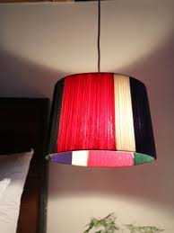 How To Make A Yarn Lampshade Diy Lamp Shade Yarn Diy Easy Diy Crafts