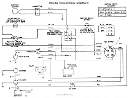 When you turn the ignition key to the start position, the starter solenoid sends current to the starter. Toro Professional 30718 Proline 118 1993 Sn 3900001 3999999 Parts Diagram For Electrical Schematic
