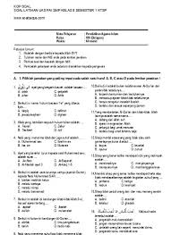 Materi pai kelas viii semester ii. 50 Contoh Soal Uas Pai Kelas 8 Smp Mts Semester Ganjil