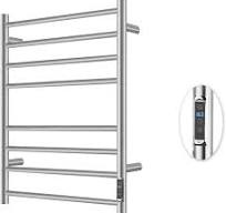 Heated Towel Racks for Bathroom, Wall Mounted Electric Towel Warmer Racks  with Timer & Temperature Control, 8 Bar Stainless Steel Towel Heater for ...