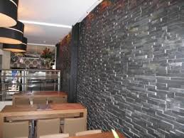 Black Modern Interior Stone Wall Cladding Thickness 10 To 15mm Rs 48 Square Feet Id 7365645762