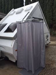 Outdoor Shower Enclosure For Aliner Mod Great Idea Outdoor Shower Enclosure Outdoor Camping Shower Camping Shower