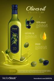 Realistic Olive Oil Advertising Composition Vector Image Sponsored Oil Olive Realistic In 2020 Olive Oil Packaging Olive Oil Bottle Design Olive Oil Bottles