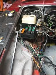 Wiring harnesses and wiring leads. New Fuse And Relay Box Location Before I Go Amy Further Mgb Gt Forum Mg Experience Forums The Mg Experience