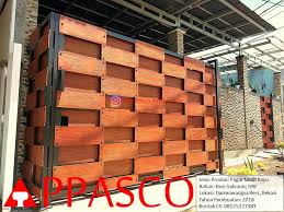 Check spelling or type a new query. Pagar Rumah Minimalis Motif Unik Kayu Berseni Di Darmawangsa Residence Bekasi Jual Kanopi Termurah 08125227383