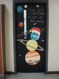 Christmas Door Decorating Contest And The Science Teacher Took 