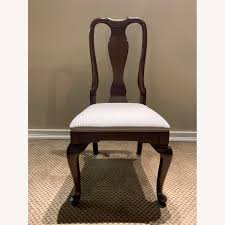 Ethan allen american expressions (mission) cherry dining room set with 11 pieces. Ethan Allen Dining Room Chairs 2 Arm 4 Standard Aptdeco