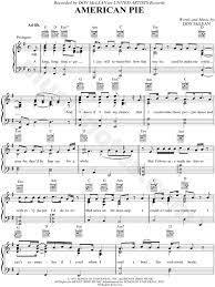 Don Mclean American Pie Sheet Music In G Major Transposable Download Print Sku Mn0039791