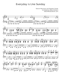 Music video by morrissey performing everyday is like sunday. Everyday Is Like Sunday Morrissey Sheet Music For Piano Solo Musescore Com