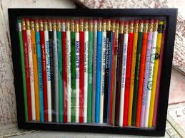 Vintage Pencil Collection In Frame Etsy Diy Pencil Case Displaying Collections Souvenir Display