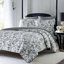 Black And White Floral King Bedding Whimsical Black White King Quilt Set Floral Themed Bedding Vintage Antique Flower Pretty Rose Gorgeous Elegant French Country Chic Natur King Quilt Sets Quilt Sets Quilt Sets Queen