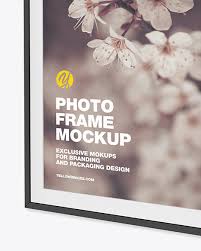 Download Photo Frame Mockup Right Side View In Outdoor Advertising Mockups On Yellow Images Object Mockups Yellowimages Mockups