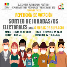 Sigue nuestra transmisión especial minuto a minut. Tribunal Electoral Departamental De La Paz Innlegg Facebook