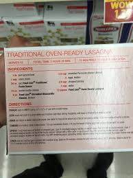 Best Easy Lasagna Recipe On Back Of Food Lion Oven Ready Lasagna Noodles Oven Ready Lasagna Recipes With Lasagna Noodles No Noodle Lasagna