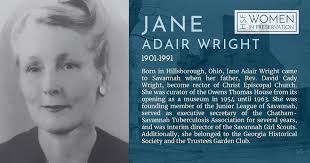 We're continuing with our special initiative to commemorate Women's History  Month by honoring the seven local women preservationists who founded  Historic Savannah Foundation. For those who don't know the full story, you