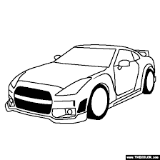 Find the best nissan gtr hd wallpaper on getwallpapers. Nissan R35 Gt R Sports Car Online Coloring Page