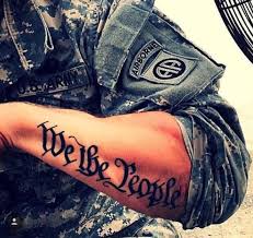 This black and white family tattoo is perfect for larger areas. 75 Patriotic We The People Tattoos And Ideas Tattoo Me Now
