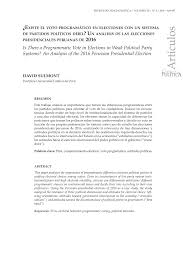 Vaticinios y detalles.agradecida por su tiempo.si desean una consulta con coty, por favor nos pueden e. Pdf Existe El Voto Programatico En Elecciones Con Un Sistema De Partidos Politicos Debil Un Analisis De Las Elecciones Presidenciales Peruanas De 2016