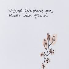 In case you are searching for short and beautiful quotes for your own or for relatives,, or just browsing around to share quotes with there is only one meaning of life: Wherever Life Plants You Bloom With Grace Hand Lettering Illustration By Andrea Klohn Grace Quotes Life Is Too Short Quotes Short Quotes