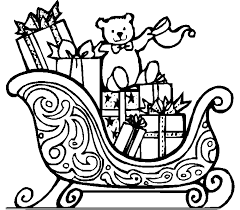 Kleurplaat kerstman arreslee kleurplaat feestdagen. Kerst Kleurplaten Arreslee