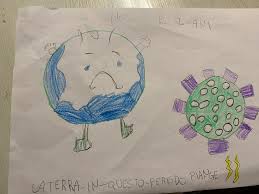 Il ritorno dell'amico di penna tra i bambini i bambini sono soggetti difficili da disegnare. Un Disegno Contro Il Virus Una Pioggia Di Colori Invade La Misericordia Di Lastra A Signa Piana Notizie