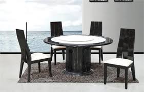 Baveno Black Round Marble Table With Lazy Susan Round Marble Table Contemporary Dining Room Sets Dining Table Marble
