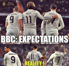 Bbc Expectations Vs Reality Funny Soccer Memes Soccer Memes Soccer Funny