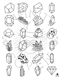 Indeed, coloring books are selling well in the adult market. Crystals Coloring Pages Coloring Home