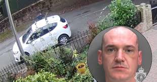 WATCH: Wrexham man smashes car window during rampage