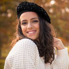 LUCKYBUNNY Sequin Beret Artist Hat Bling French Beret Hats for Women,  Fascinator Hat Christmas Parties Dances Accessories, Berets Style