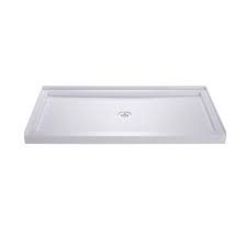 Dreamline Slimline 32 In D X 60 In W Single Threshold Shower Base In White Dlt 1132600 With Images Shower Base Dreamline Dreamline Shower