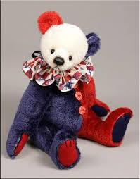 The clothes are made of cotton, decorated with silk ribbon and lace. Clown Teddy Bear Shop Clothing Shoes Online