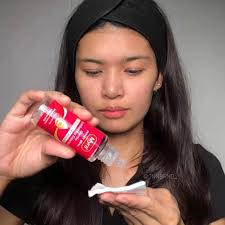 Been using the NEW Myra Power Glow Gentle Exfoliating Essence for almost a  month ✨ Safe even for my sensitive, acne-prone skin — no redness, no  stinging, no peeling! 💖 ✓ Lightens