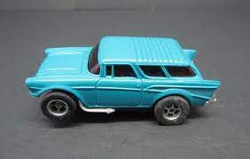 Vintage Aurora Afx Magna Traction 57 Chevy Nomad Blue 1903 Ho Slot Car Ho Slot Cars Slot Cars Afx Slot Cars