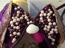 Use this purple shell bra to complete your mermaid costume or summer outfit. Diy Seashell Bra Curated By Kirsten