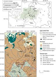 A Map Of Eastern Puerto Rico Showing The Luquillo Mountains The El Download Scientific Diagram