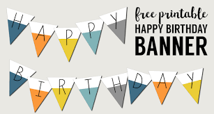 Happy birthday crown happy birthday garland birthday banner pink pink and gold crown flags birthday princess decor party baby printables baby shower party printables printable template flags. Free Printable Happy Birthday Banner Paper Trail Design