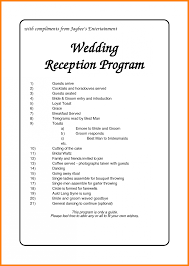 Wedding Reception Order Of Events Ceremony Programs Wedding Reception Program Wedding Reception Timeline Wedding Reception Schedule